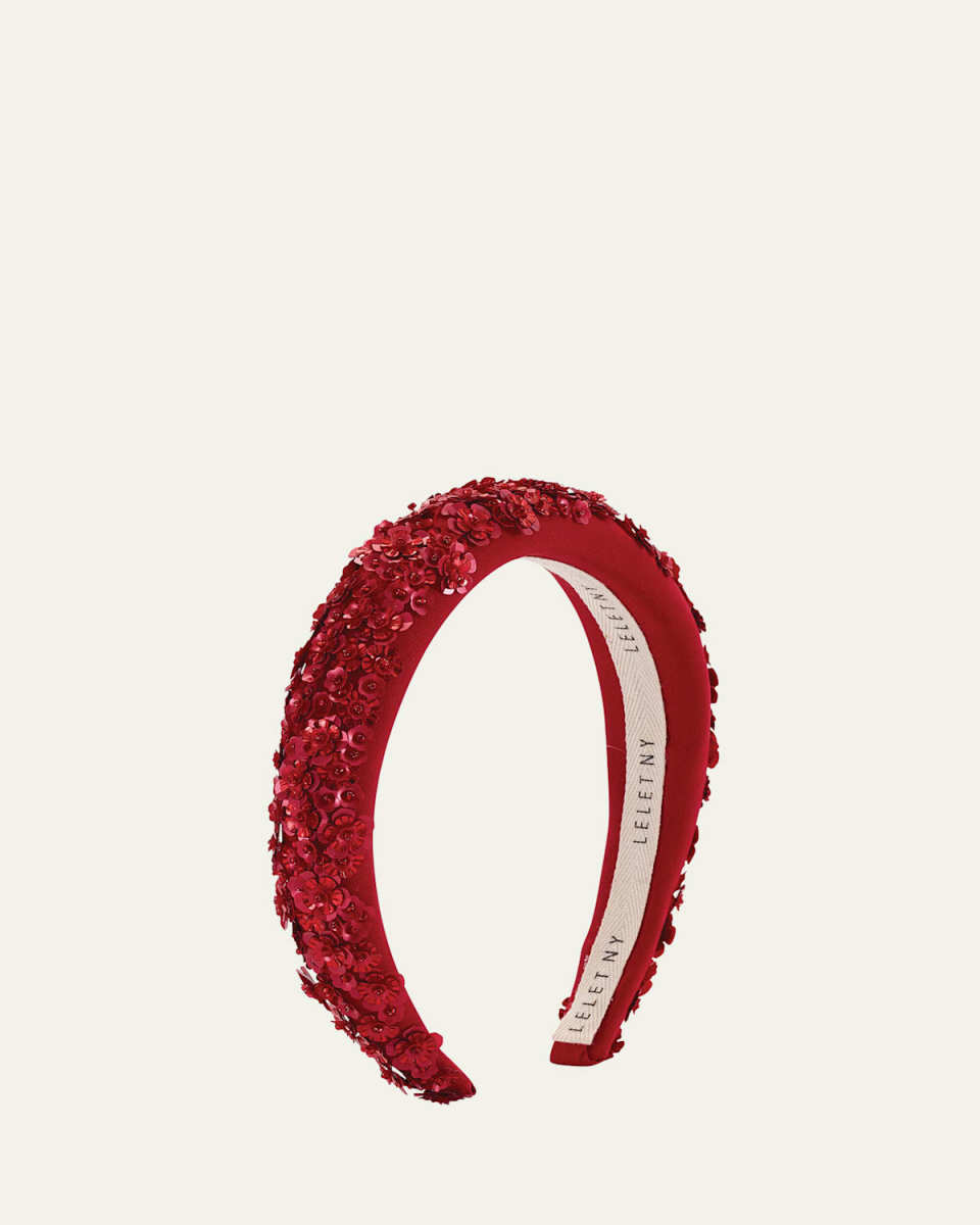 Robyn Headband W/ Floral Appliques